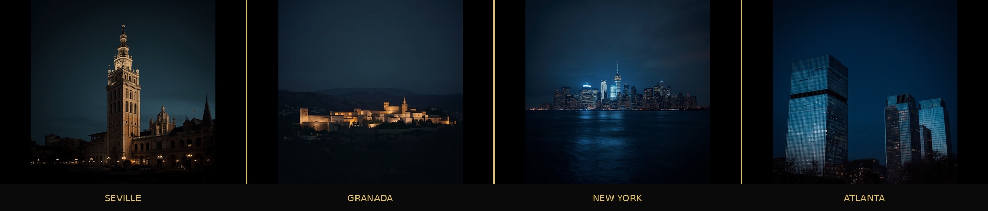 Seville · Granada · New York · Atlanta